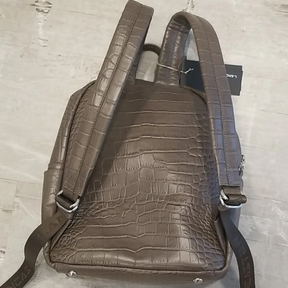 💕LANCASTER PARIS💕 Embossed Crocodile Backpack